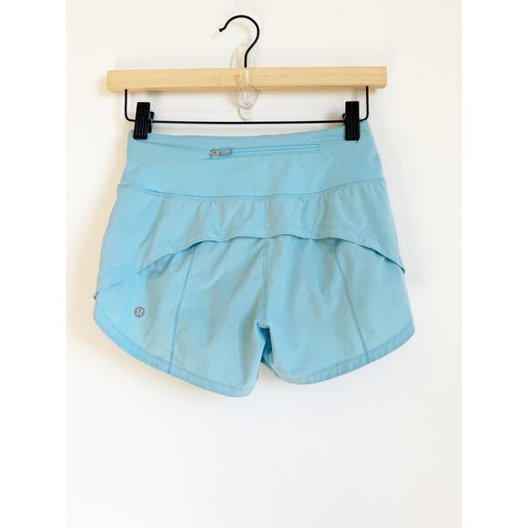 Lululemon Speed Up Mid Rise Short 4" Blue Size 0 - Picture 1 of 4